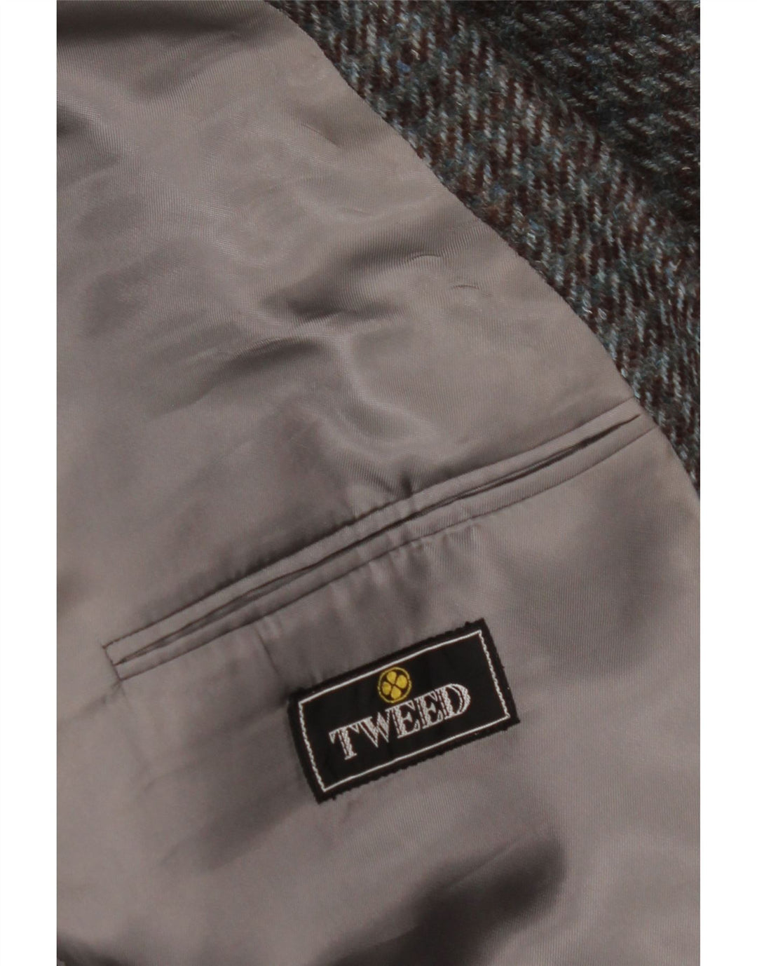 Jachetă blazer pentru bărbați VINTAGE cu 2 nasturi UK 38 Medium Gri Houndstooth