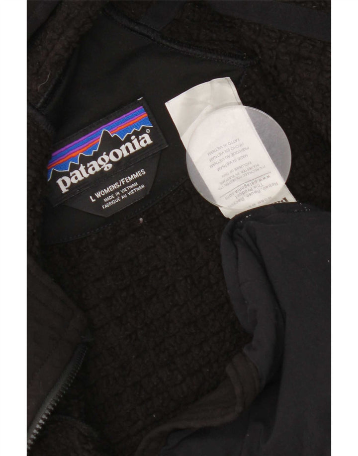 Jachetă de trening cu glugă Patagonia pentru femei UK 14 Poliester negru mare
