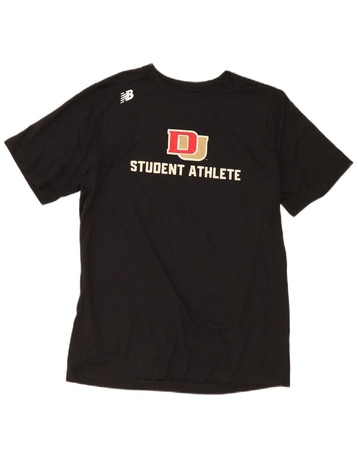 Tricou grafic pentru bărbați New Balance Top mare poliester negru