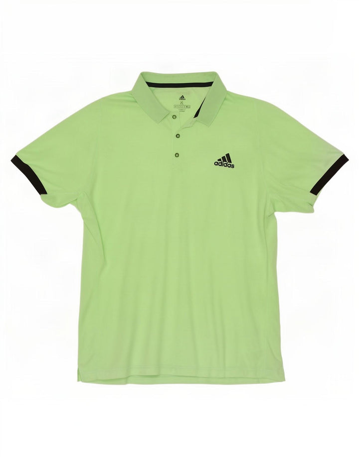 Tricou polo Adidas Climalite pentru bărbați XL Poliester verde