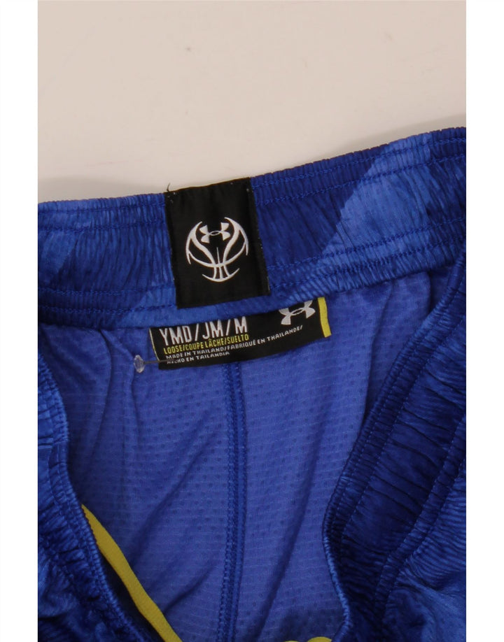 Pantaloni scurți sport Under Armour pentru băieți 9-10 ani, mediu albastru geometric
