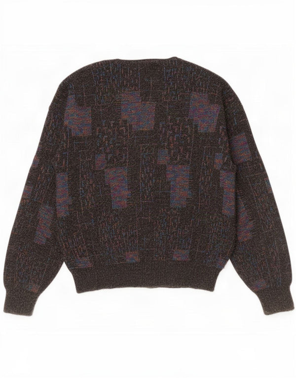 Vintage Mens Cardigan Pulover Maro Maro Geometric