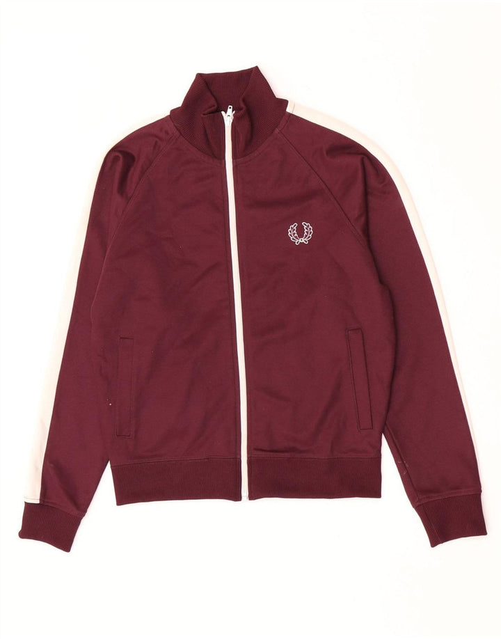 Jachetă de trening pentru băieți Fred Perry, 9-10 ani, culoare maro medie