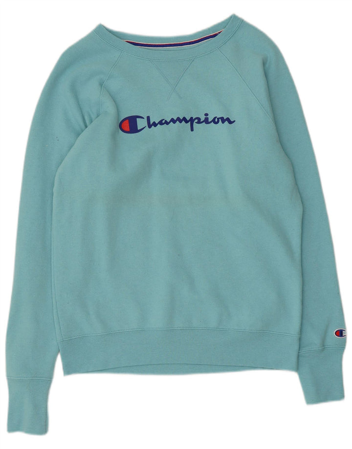 Pulover cu grafic pentru femei Champion UK 10 Poliester albastru mic