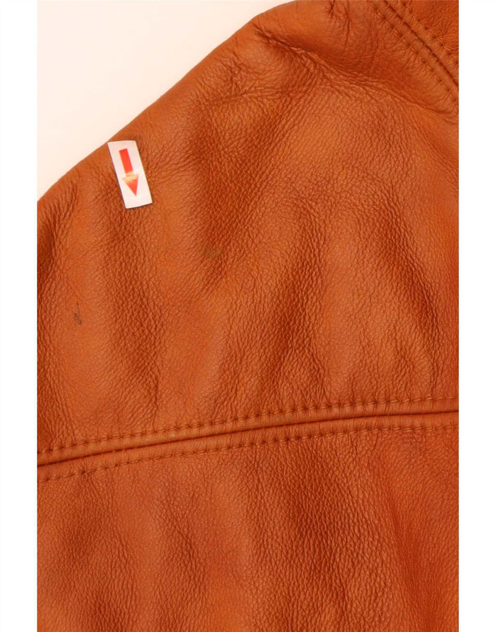 Jachetă vintage oversize din shearling pentru femei UK 16 mare maro