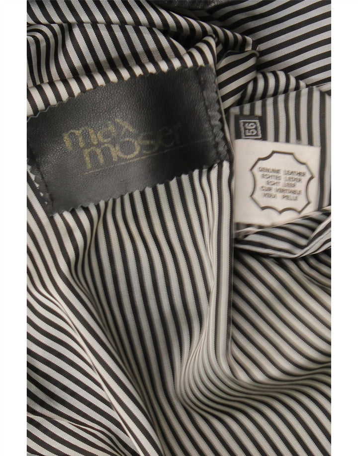 Geacă de piele pentru femei Max Moser EU 56 6XL Piele neagră