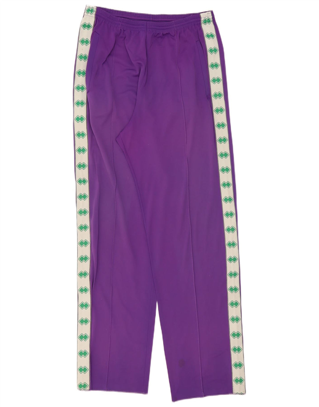 Pantaloni de trening vintage pentru bărbați cu grafică, mov mediu, bloc de culoare