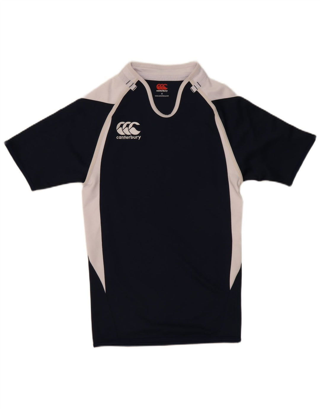 Tricou grafic Canterbury pentru bărbați Top mic, bleumarin, poliester color bloc