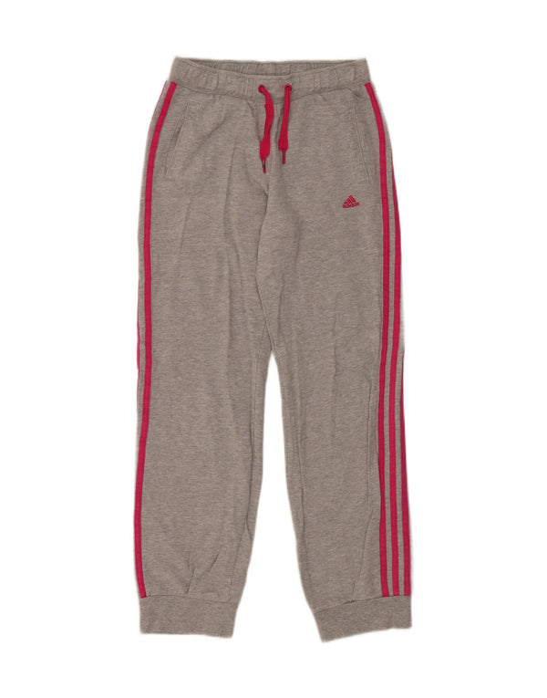 Pantaloni de trening Adidas Fete Joggeri 11-12 ani Bumbac cu pete gri