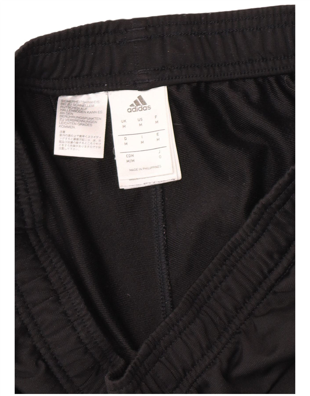 Pantaloni de trening Adidas pentru bărbați, poliester mediu negru