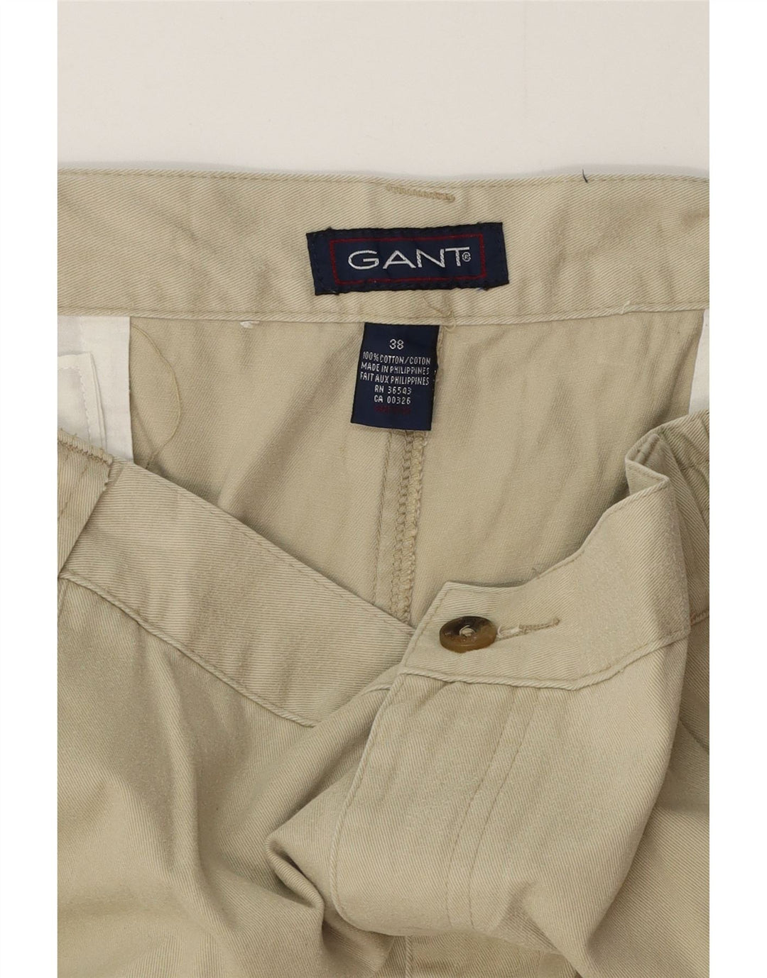 Pantaloni scurți chino pentru bărbați GANT, W38 XL, kaki, bumbac