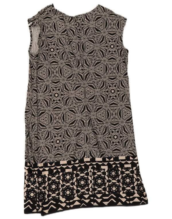 Rochie fără mâneci pentru femei Wallis UK 12 Poliester geometric negru mediu