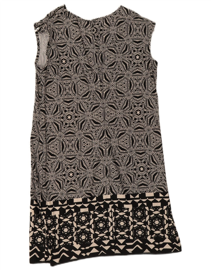 Rochie fără mâneci pentru femei Wallis UK 12 Poliester geometric negru mediu
