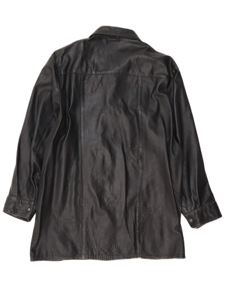 Jachetă de piele vintage pentru bărbați UK 38 Medium Black