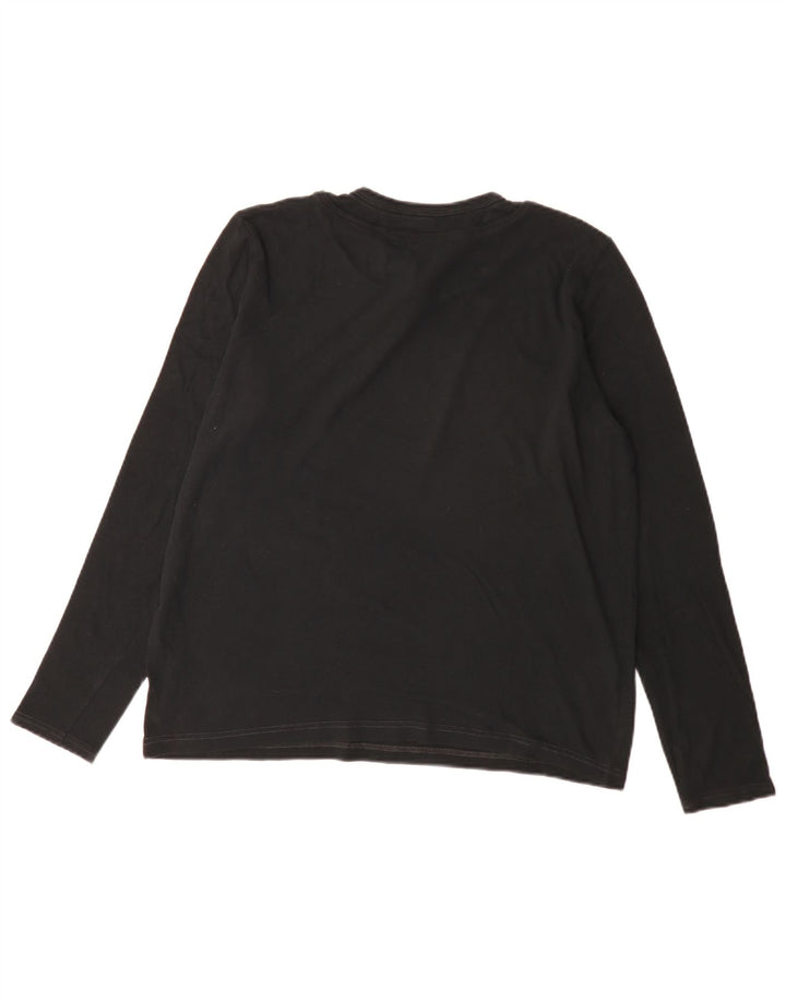 Calvin Klein Jeans Top pentru bărbați cu mânecă lungă IT 50 Medium Black