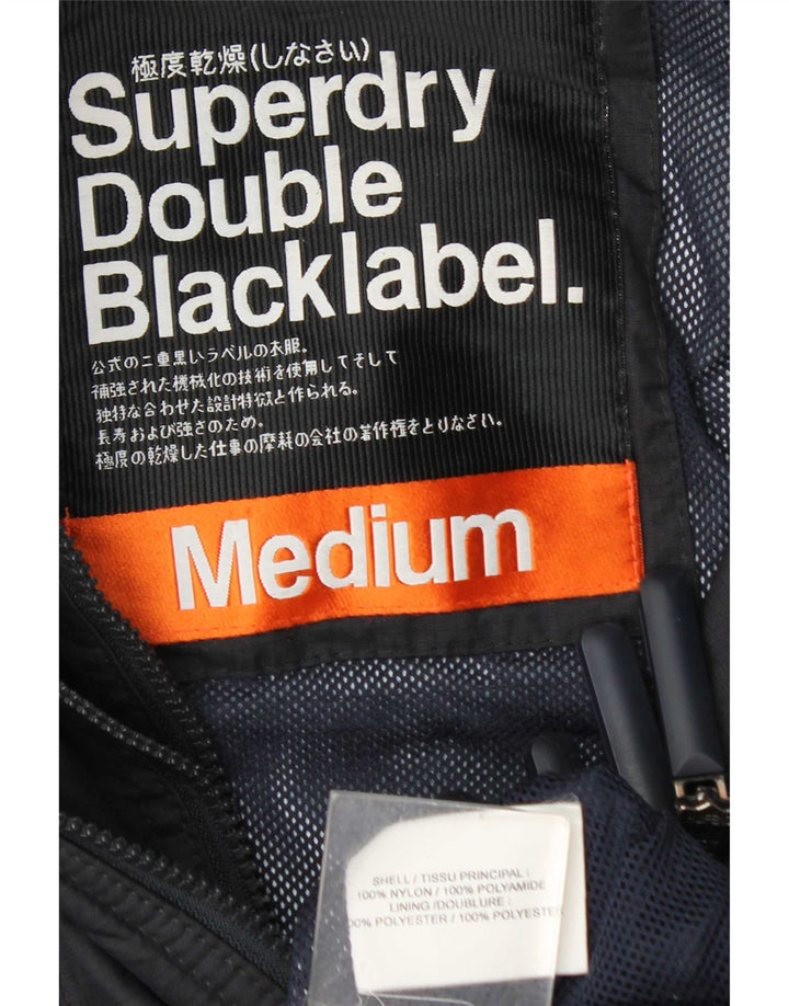 Jachetă de ploaie grafică Superdry pentru femei UK 12 Medium Navy Blue Marine
