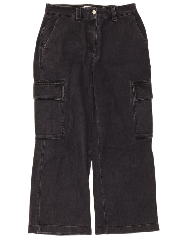 Marks & Spencer Blugi largi cu autograf pentru femei UK 14 Large W32 L27 Black