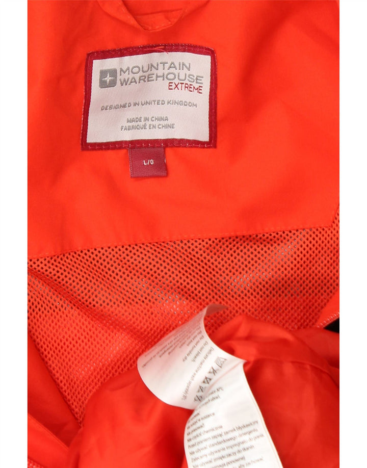 MOUNTAIN WAREHOUSE Jachetă de ploaie cu glugă pentru bărbați UK 40 mare portocaliu Colorblock