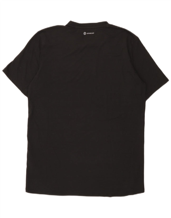 Tricou pentru bărbați Adidas Top Mediu Negru Poliester