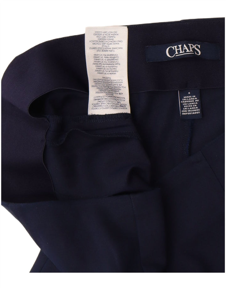 Pantaloni Capri pentru femei Chaps US 6 Medium W27 L21 Bleumarin Poliester
