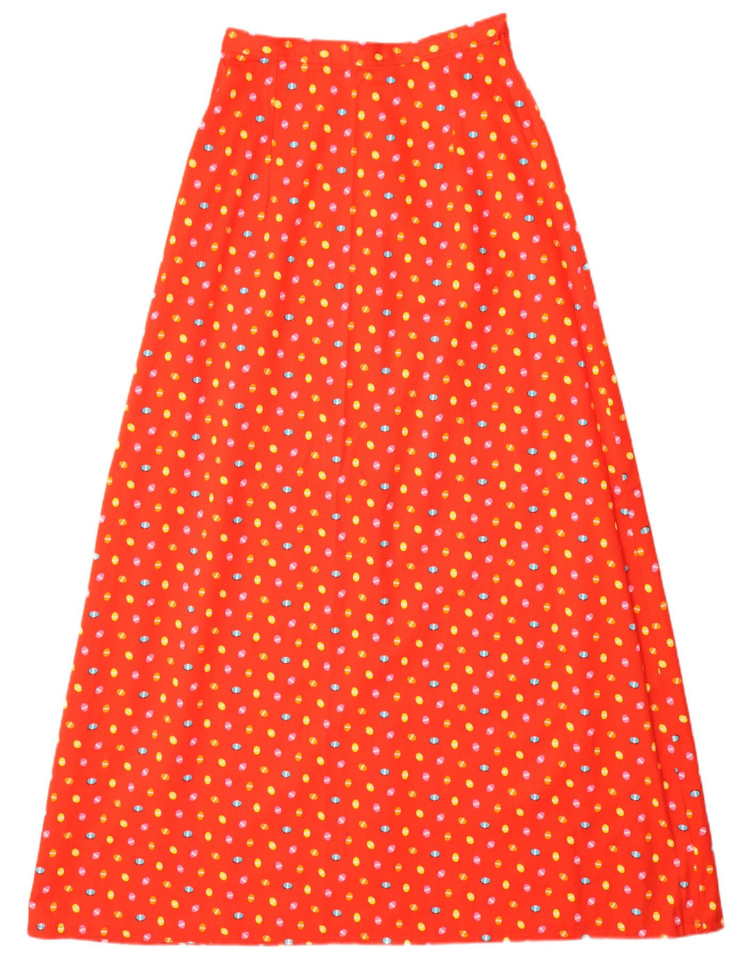 Fusta Maxi pentru femei VINTAGE W26 Small Red Spotted
