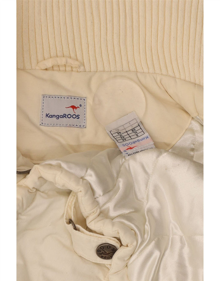 Jachetă căptușită pentru femei KANGAROOS UK 18 XL, bumbac alb