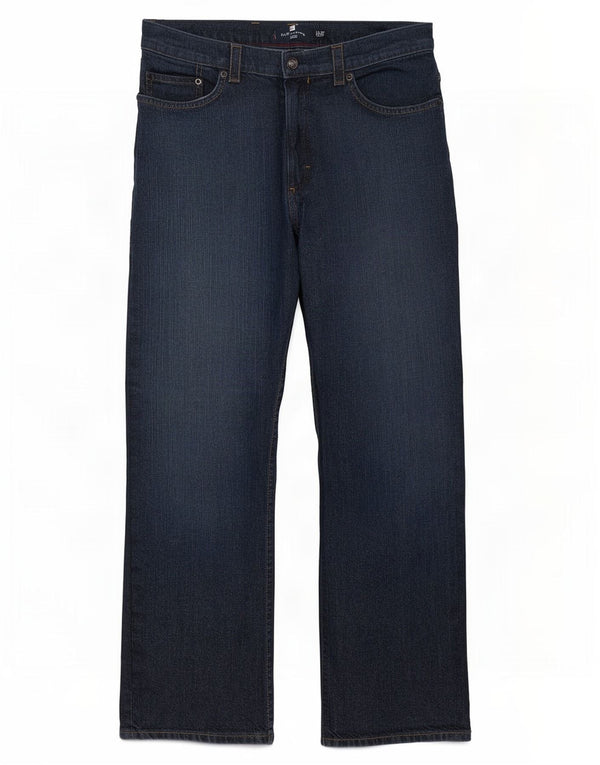 Blugi drepti pentru bărbați Marks & Spencer Blue Harbour W32 L29 Bumbac bleumarin