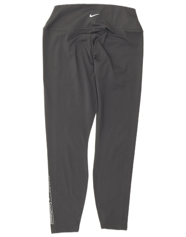 Leggings grafici pentru femei NIKE UK 16, mare, gri, poliester