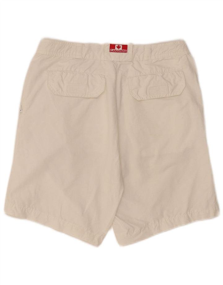 Pantaloni scurți chino Canadiens pentru femei IT 44 Medium W30 Bumbac alb