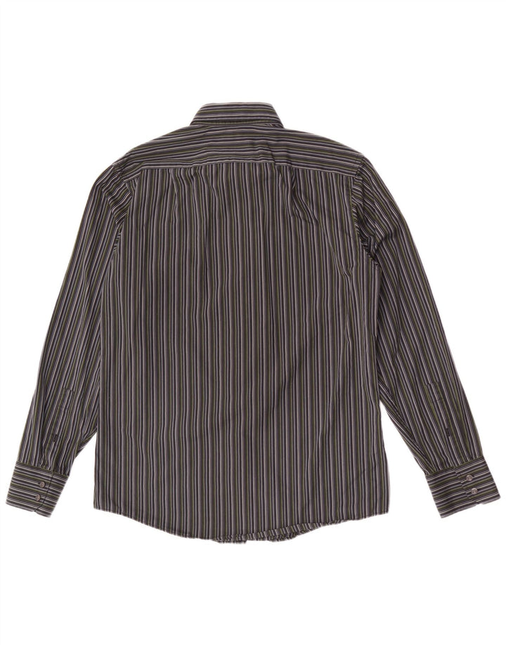 Cămașă pentru bărbați Ted Baker Mărimea 39 15 1/2, bumbac cu dungi gri medii