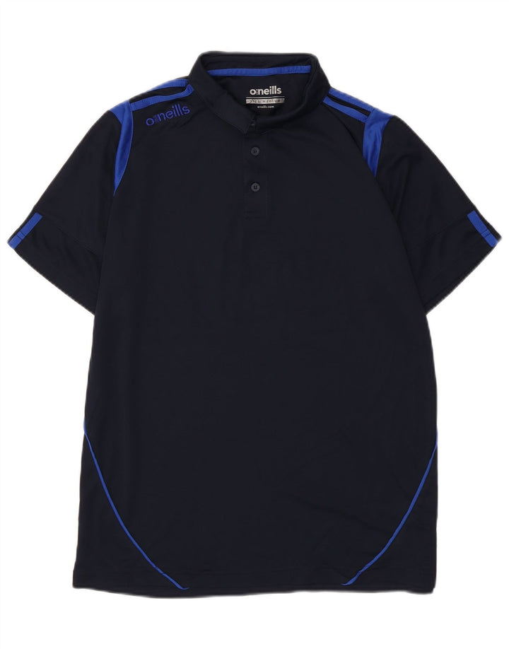 Cămașă polo O'Neills pentru bărbați, poliester color bloc mediu, albastru bleumarin