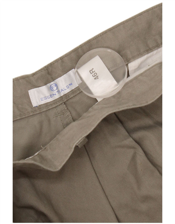 Pantaloni chino pentru bărbați Essentials, L46 L30, bumbac gri
