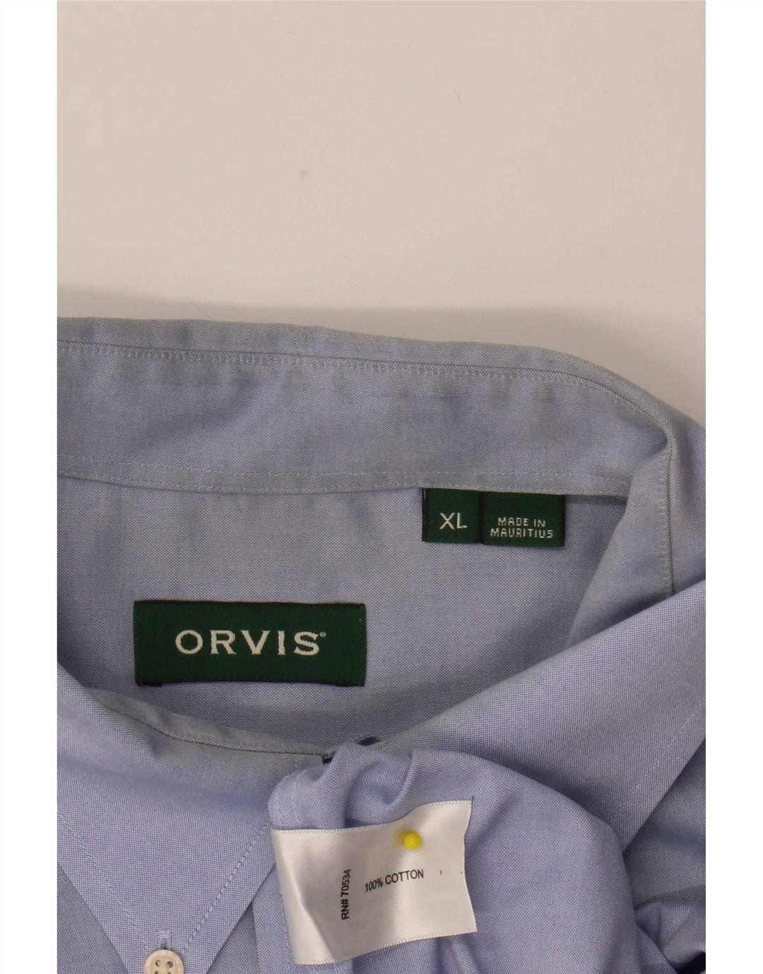 Cămașă pentru bărbați Orvis XL Bumbac Albastru