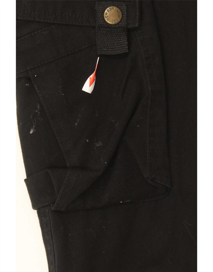 Pantaloni cargo drepți vintage pentru bărbați W33 L33 negri