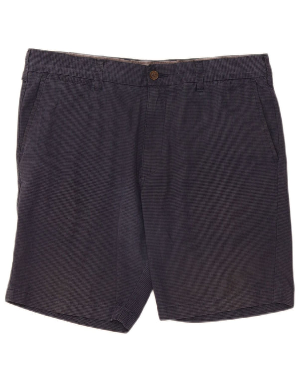 Pantaloni scurți chino pentru bărbați Marks & Spencer W36, mari, albastru, bumbac vichy