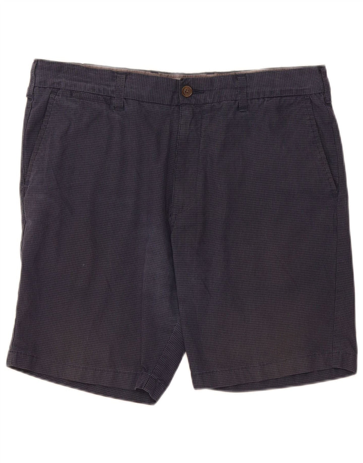 Pantaloni scurți chino pentru bărbați Marks & Spencer W36, mari, albastru, bumbac vichy