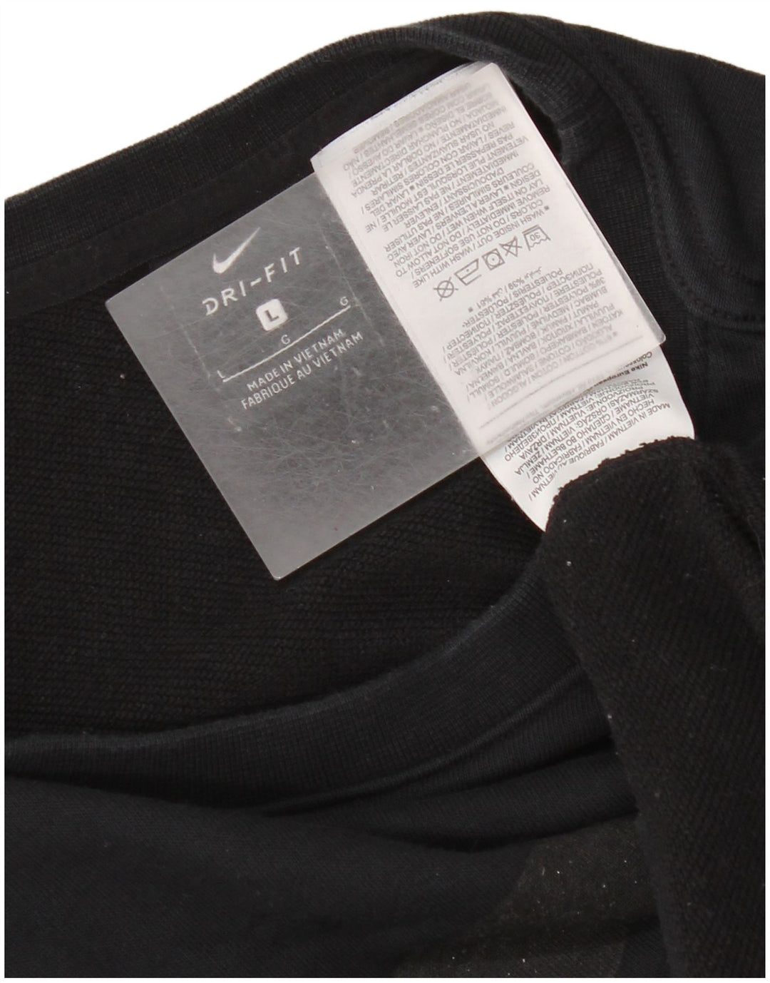 Pulover Nike Dri Fit Graphic Oversized pentru femei UK 16 Large Negru