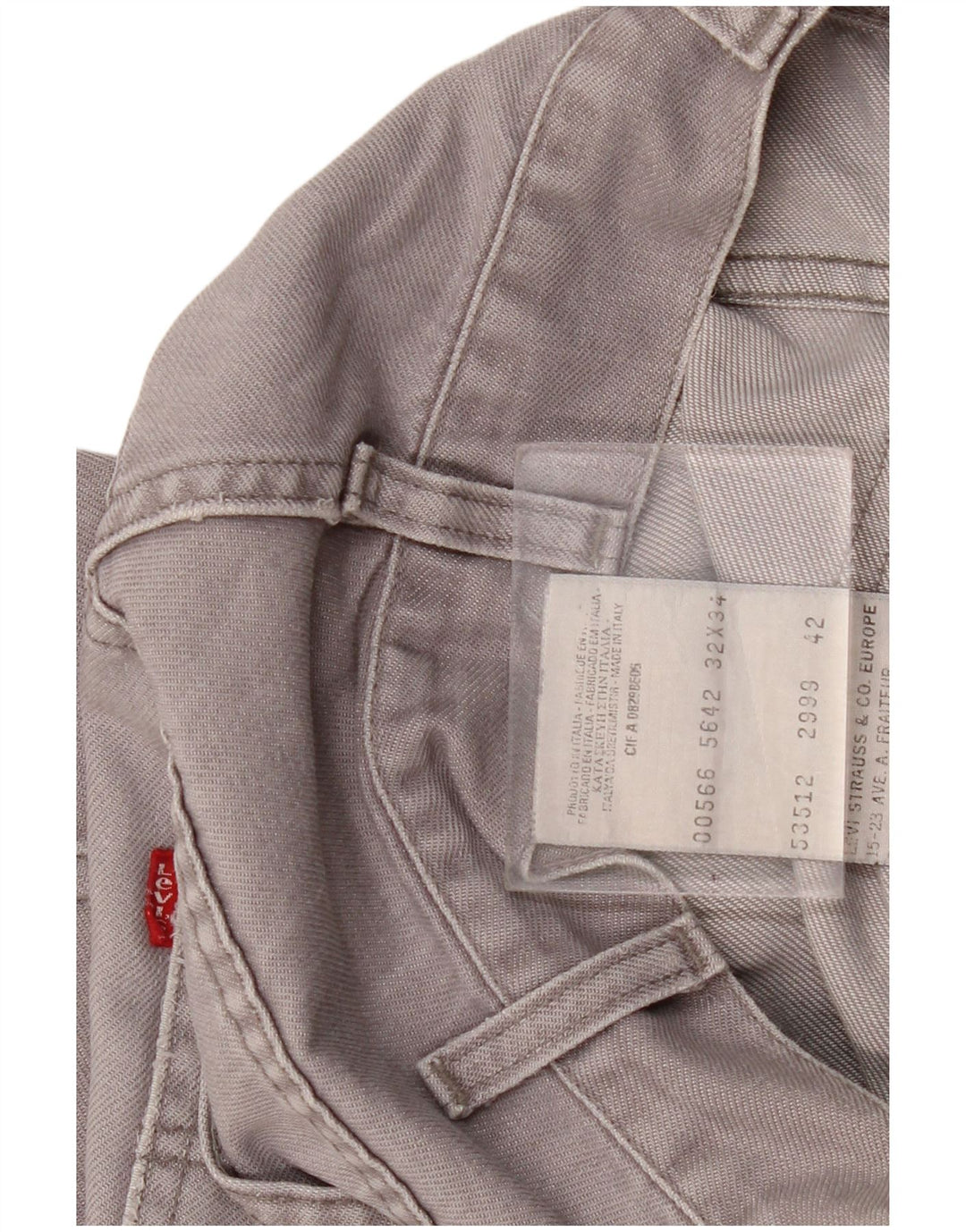 Blugi drepti pentru femei Levi's W32 L28 bumbac gri