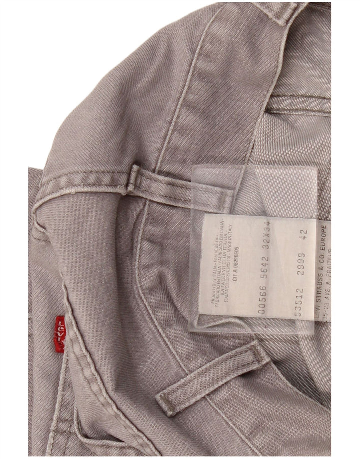 Blugi drepti pentru femei Levi's W32 L28 bumbac gri