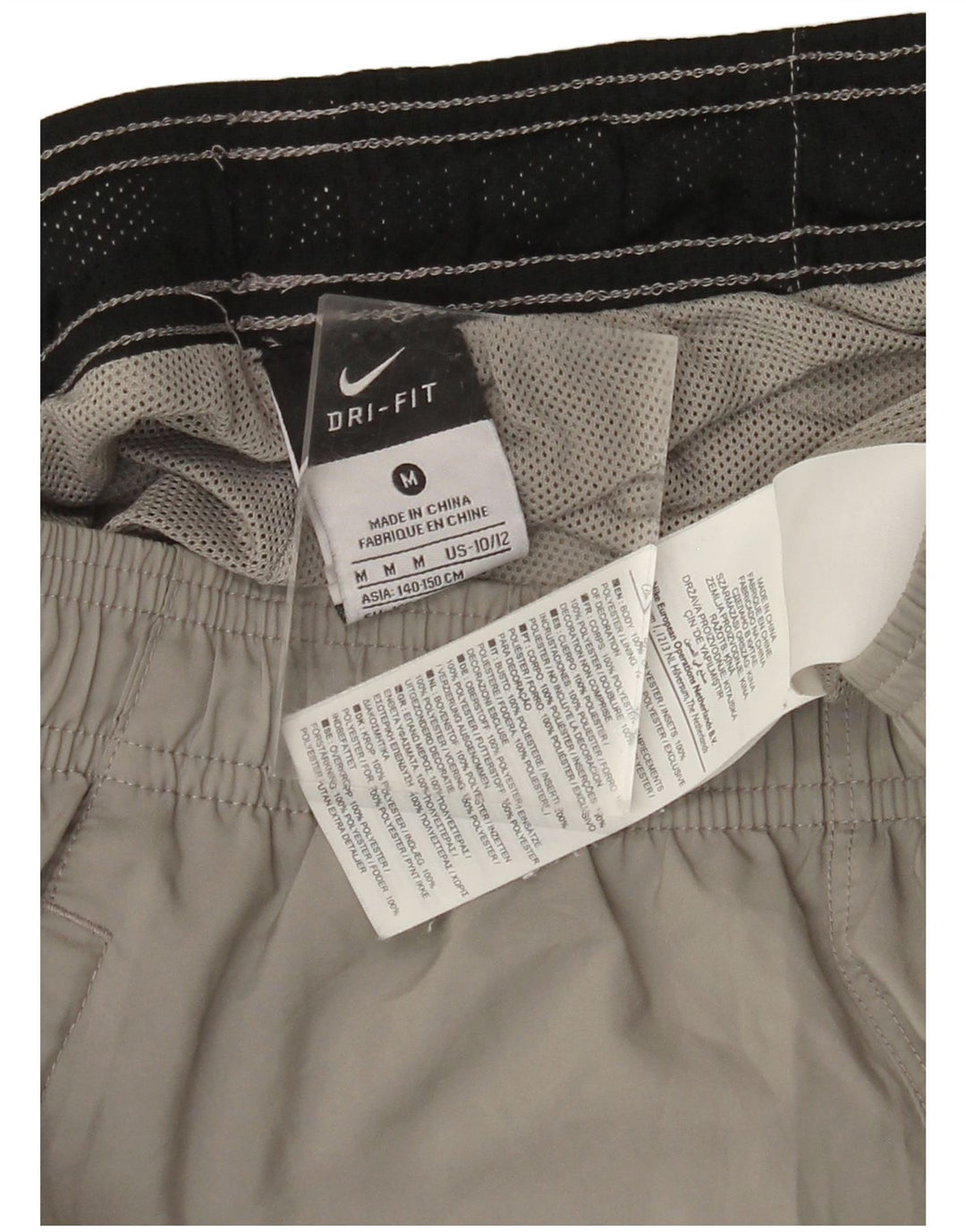 Pantaloni scurți sport pentru băieți NIKE 10-11 ani, gri mediu, sport blocuri de culoare