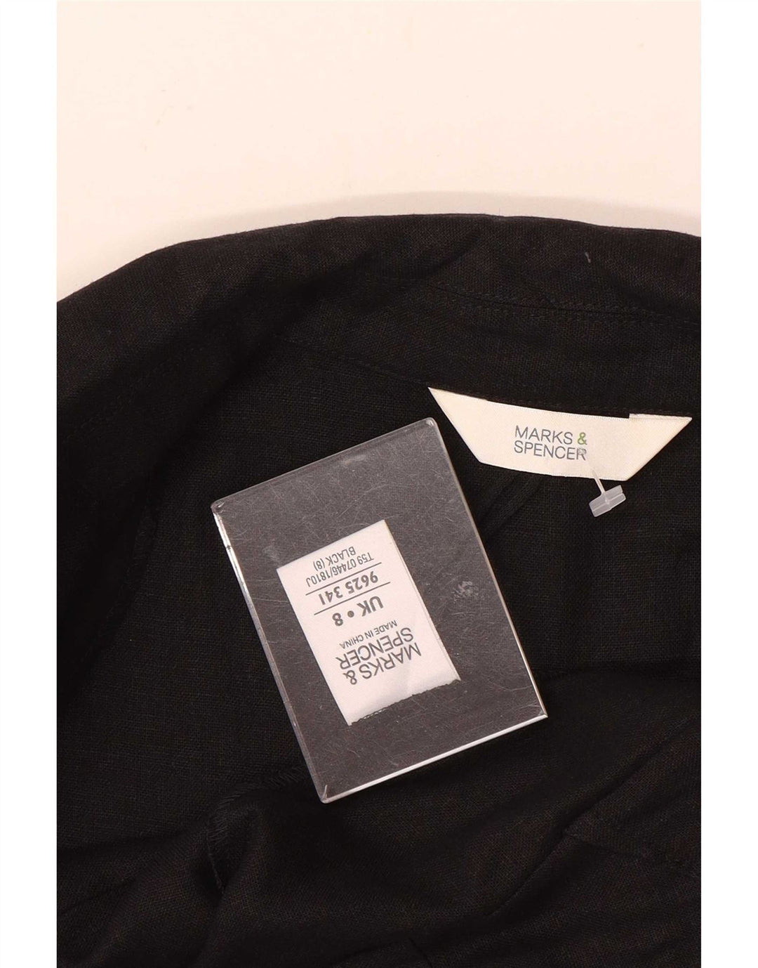 Jachetă pentru femei Marks & Spencer cu mâneci 3/4, UK 8, in negru mic