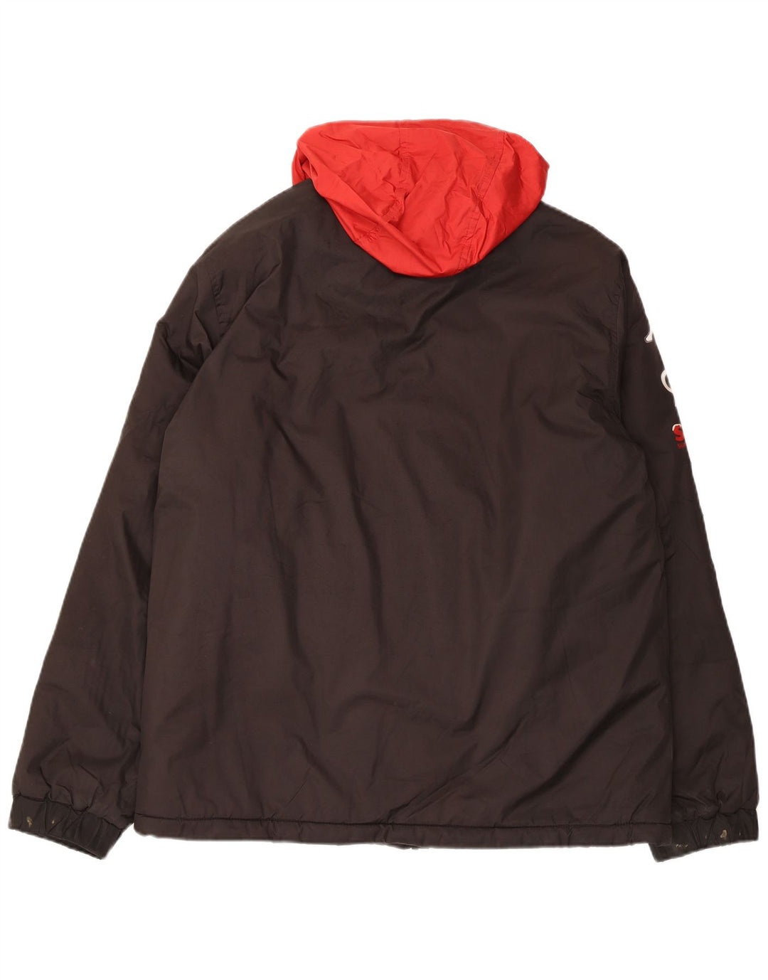 Jachetă Windbreaker cu glugă pentru bărbați Kappa UK 40 Poliester negru mare