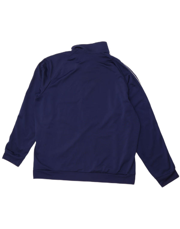 ADIDAS Mens Tracksuit Top Jacket 2XL Navy Blue Polyester
