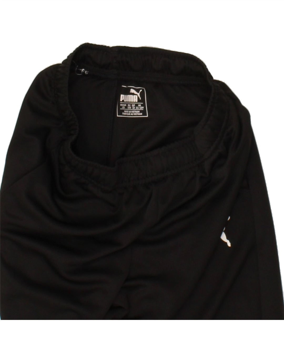 PUMA Girls Tracksuit Trousers 11-12 Years  Black Polyester Vintage Puma and Second-Hand Puma from Messina Hembry 