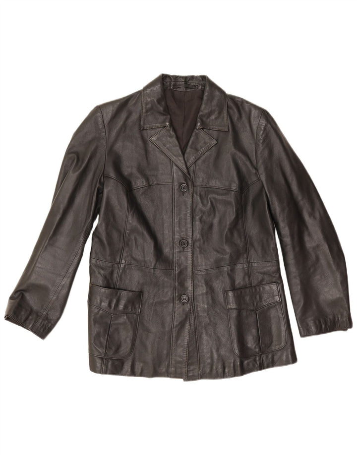 Jachetă de piele vintage pentru femei EU 42, mare, neagră