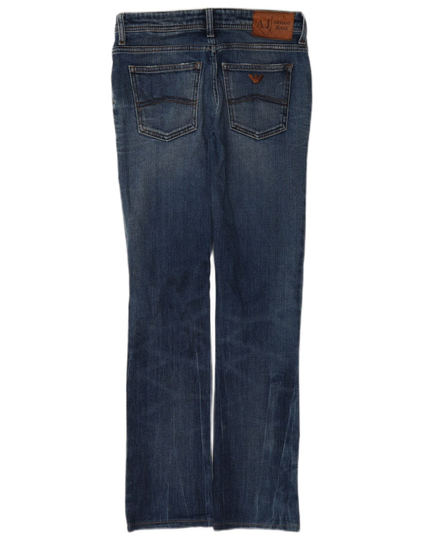 Armani Womens Slim Bootcut Jeans W26 L29 Blue Cotton