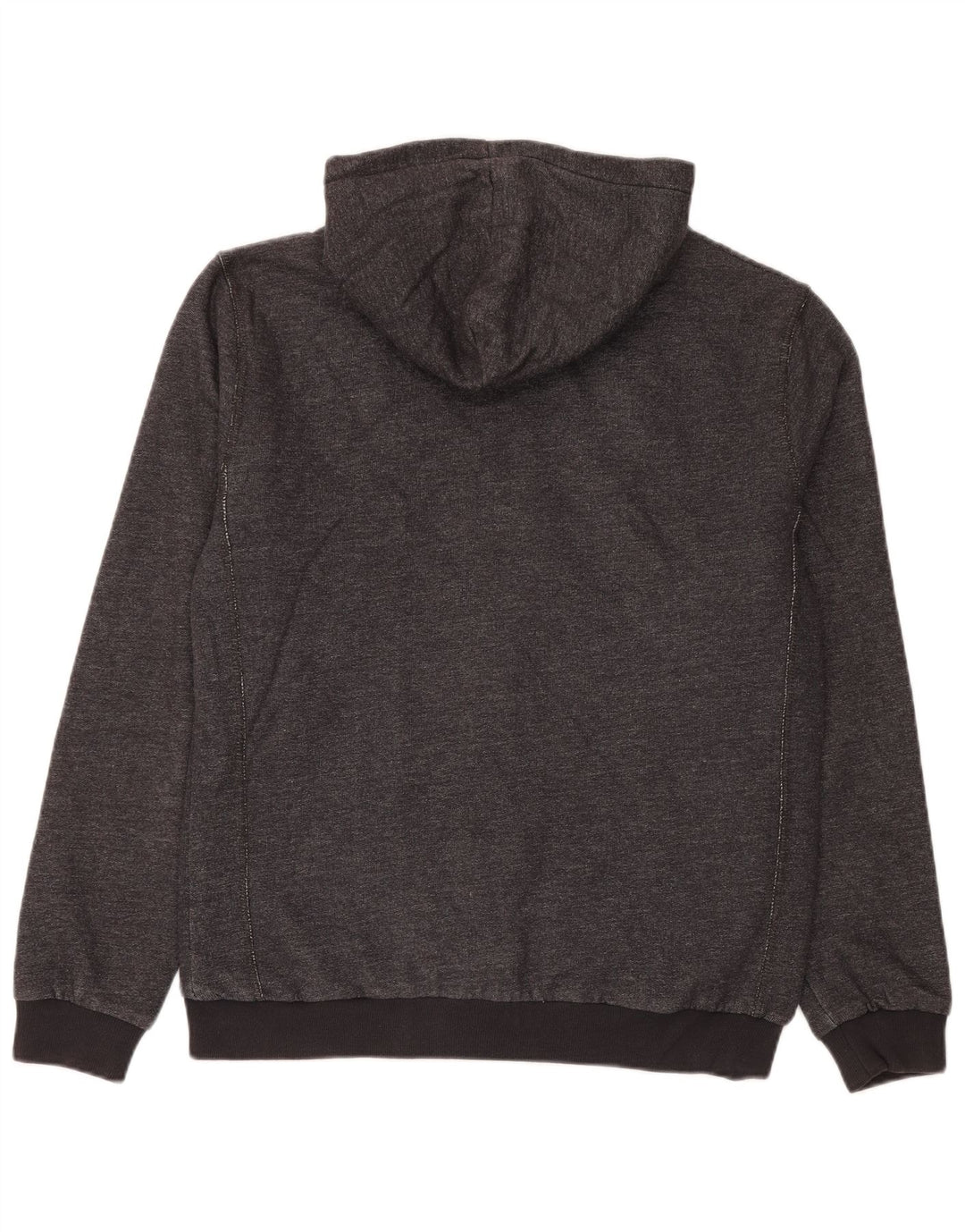 Pulover Quiksilver pentru bărbați, cu fermoar, bumbac, gri mediu