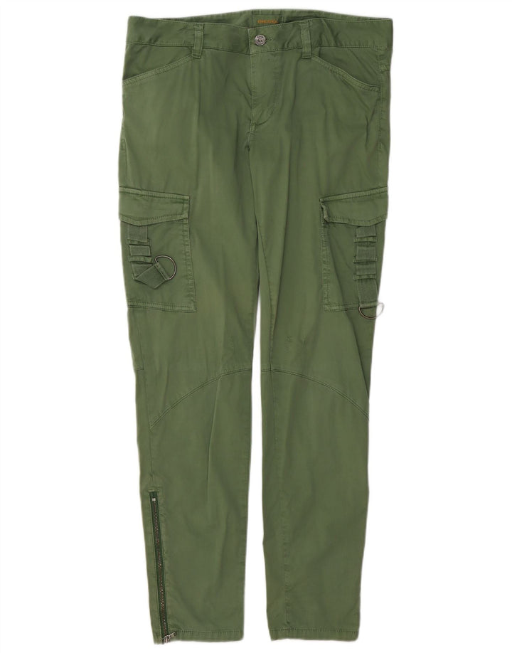 DIESEL Pantaloni cargo subțiri pentru femei W30 L30 bumbac verde