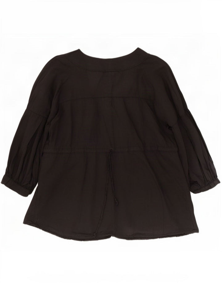 Bluză Benetton pentru femei cu mâneci 3/4 UK 14 Medium Black