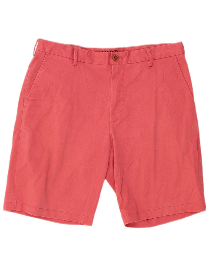 Pantaloni scurți chino pentru bărbați IZOD W32 bumbac roșu mediu